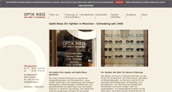Desktop Screenshot of optik-riess.de