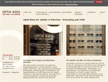 Tablet Screenshot of optik-riess.de